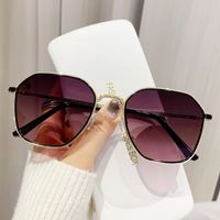 Simple Style Streetwear Color Block Ac Polygon Full Frame Women's Sunglasses sku image 5