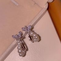 1 Pair Sweet Bow Knot Copper Ear Studs main image 1