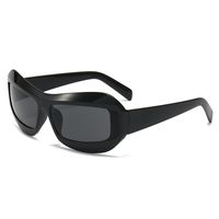 Streetwear Color Block Ac Special-shaped Mirror Full Frame Men's Sunglasses sku image 1