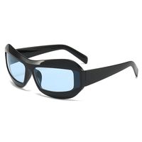 Streetwear Color Block Ac Special-shaped Mirror Full Frame Men's Sunglasses sku image 10