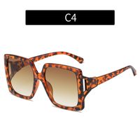 Streetwear Color Block Ac Square Full Frame Women's Sunglasses sku image 3