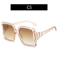 Streetwear Color Block Ac Square Full Frame Women's Sunglasses sku image 4