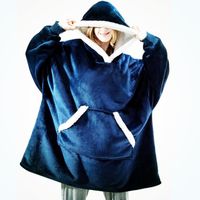 Zuhause Unisex Einfacher Stil Farbblock Plaid Polarfleece Tasche Pyjama Sets sku image 2