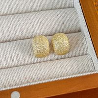 1 Pair Elegant Streetwear Solid Color Alloy White Gold Plated Gold Plated Ear Studs main image 8
