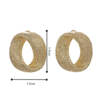 1 Pair Elegant Streetwear Solid Color Alloy White Gold Plated Gold Plated Ear Studs main image 10