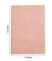 1 Piece Solid Color School Pu Leather Paper Preppy Style Notebook sku image 5