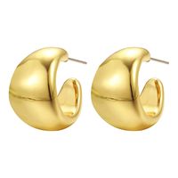 1 Pair Vintage Style Solid Color Plating Alloy Ear Studs main image 2