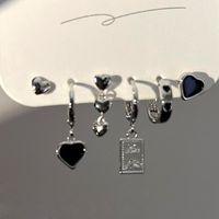 1 Set Cute Sweet Star Butterfly Plating Inlay Alloy Artificial Crystal Drop Earrings sku image 6