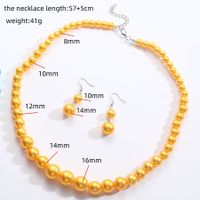 Simple Style Classic Style Round Imitation Pearl Beaded Plating Gold Plated Women's Necklace main image 6