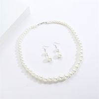 Simple Style Classic Style Round Imitation Pearl Beaded Plating Gold Plated Women's Necklace sku image 3