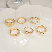 Simple Style Solid Color Alloy Plating Women's Rings main image 3