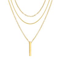 Simple Style Geometric Solid Color Alloy Plating Women's Pendant Necklace main image 2