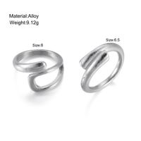 Casual Streetwear Solid Color Alloy Wholesale Rings main image 5