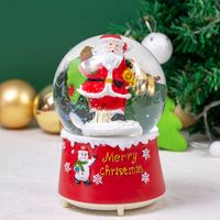 Creative Christmas Snow Decoration Glowing Crystal Ball Music Box sku image 13