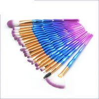 Lady Artificial Fiber Plastic Plastic Handle Makeup Brushes 1 Set sku image 1