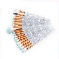 Lady Artificial Fiber Plastic Plastic Handle Makeup Brushes 1 Set sku image 2