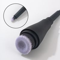 Lady Black Artificial Fiber Plastic Handgrip Makeup Brushes 1 Piece main image 5