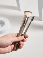 Lady Artificial Fiber Plastic Plastic Handle Makeup Brushes 1 Set main image 2
