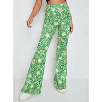 Women's Daily Street Casual Flower Full Length Printing Casual Pants sku image 8