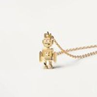 Simple Style Cartoon Character Sterling Silver Plating Pendant Necklace sku image 1