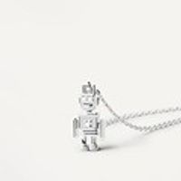 Simple Style Cartoon Character Sterling Silver Plating Pendant Necklace main image 2