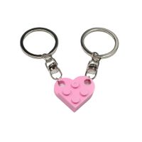 Mignon Style Coréen Forme De Cœur Abs Femmes Pendentif De Sac Porte-clés main image 4