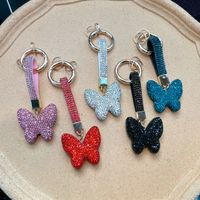 Sweet Korean Style Butterfly Clay Women's Bag Pendant Keychain main image 1