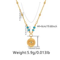 Classic Style Triangle Solar System Eye Copper Plating Gold Plated Pendant Necklace sku image 3