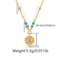 Classic Style Triangle Solar System Eye Copper Plating Gold Plated Pendant Necklace sku image 1