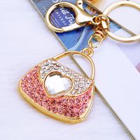 Elegant Koreanische Art Tasche Metall Inlay Strasssteine Frau Taschenanhänger Schlüsselbund sku image 20