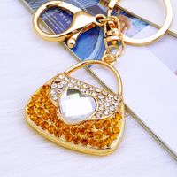 Elegant Koreanische Art Tasche Metall Inlay Strasssteine Frau Taschenanhänger Schlüsselbund sku image 23