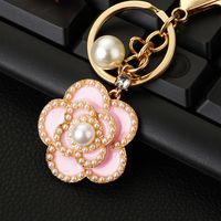 Elegant Korean Style Bag Metal Inlay Rhinestones Women's Bag Pendant Keychain sku image 31