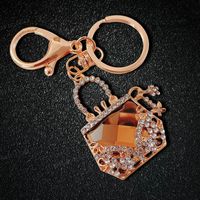 Elegant Koreanische Art Tasche Metall Inlay Strasssteine Frau Taschenanhänger Schlüsselbund sku image 38