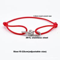 Vintage Style Solid Color Stainless Steel Plating Bracelets sku image 29