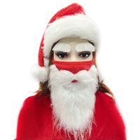 Christmas Cartoon Style Exaggerated Funny Santa Claus Flannel Masquerade Party Festival Christmas Hat main image 1
