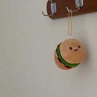 Mignon Hamburger Peluche Femmes Pendentif De Sac Porte-clés sku image 1