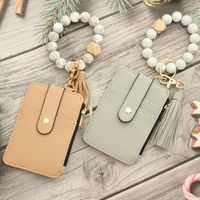 Elegant Lady Simple Style Solid Color Silica Gel Women's Bag Pendant Keychain main image 4