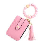 Elegant Lady Simple Style Solid Color Silica Gel Women's Bag Pendant Keychain sku image 2