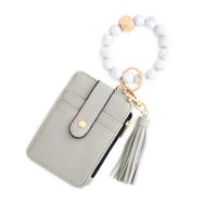 Elegant Lady Simple Style Solid Color Silica Gel Women's Bag Pendant Keychain sku image 6