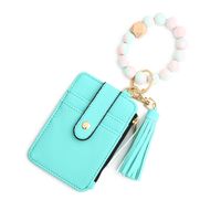 Elegant Lady Simple Style Solid Color Silica Gel Women's Bag Pendant Keychain sku image 1