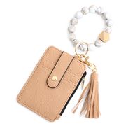Elegant Lady Simple Style Solid Color Silica Gel Women's Bag Pendant Keychain sku image 4