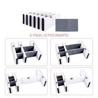 Casual Solid Color Plastic Drawer Partition main image 5