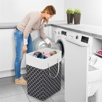 Casual Solid Color Cloth Laundry Basket main image 1