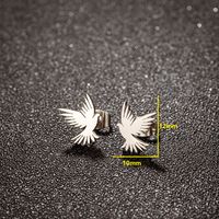 1 Pair Streetwear Eagle Plating Stainless Steel 18k Gold Plated Ear Studs main image 5