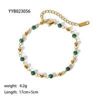 Hawaiian Beach Geometric 18K Gold Plated 201 Stainless Steel Wholesale Bracelets Necklace sku image 1