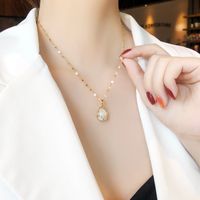 Sweet Tulip Alloy Inlay Zircon Women'S Pendant Necklace main image 4