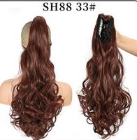 Women's Elegant Party Street High Temperature Wire Ponytail Wig Clips sku image 3