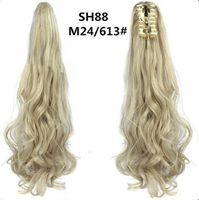 Women's Elegant Party Street High Temperature Wire Ponytail Wig Clips sku image 21