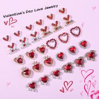 Valentine's Day Simple Style Heart Shape Plastic Nail Patches 10 Pieces main image 3