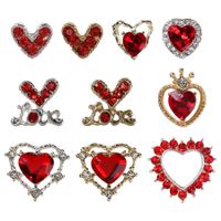 Valentine's Day Simple Style Heart Shape Plastic Nail Patches 10 Pieces main image 5
